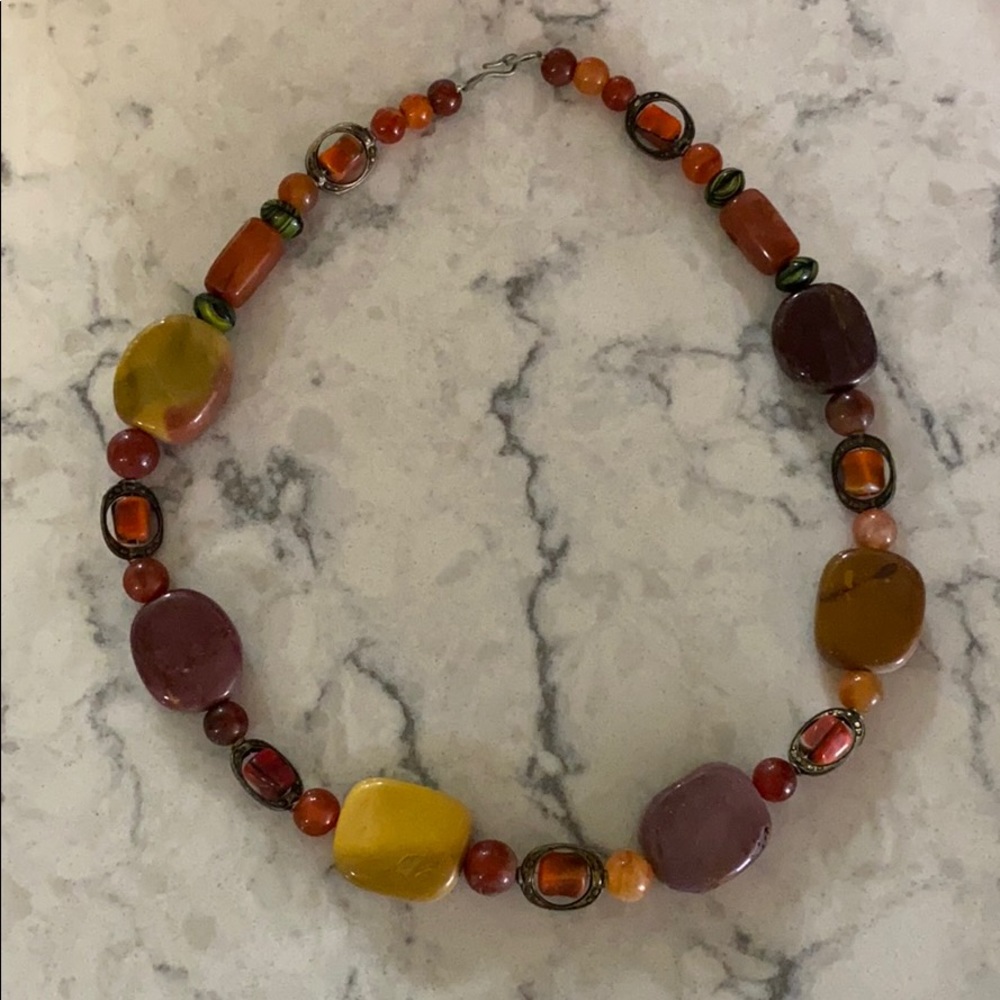 21in Stone Necklace from India